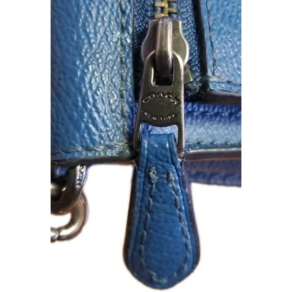 Coach Star Clutch Wallet Wristlet Blue - Picture 11 of 11